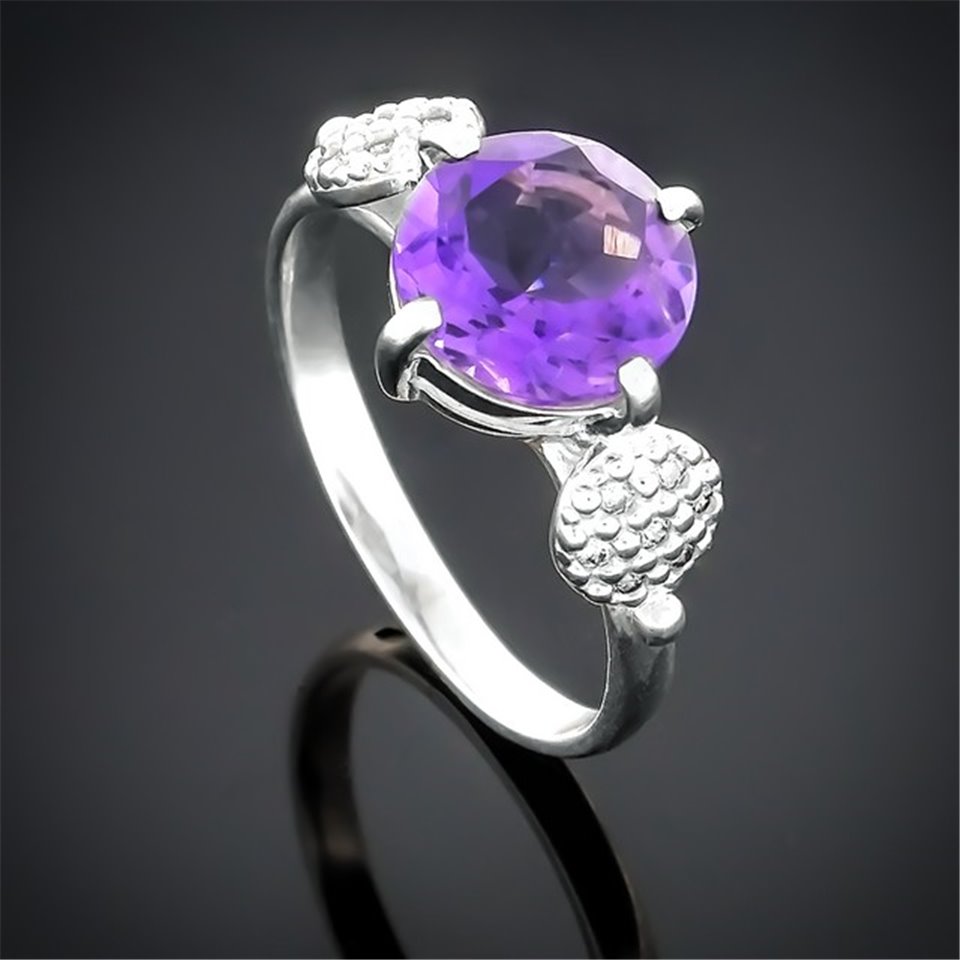 Перстень 119 аметист Rh Timofeev