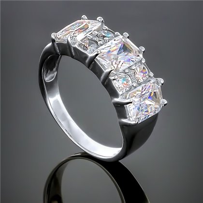 Перстень 131 білий Rh Timofeev