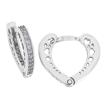 Сережки 901 цирконій білий Rh Timofeev