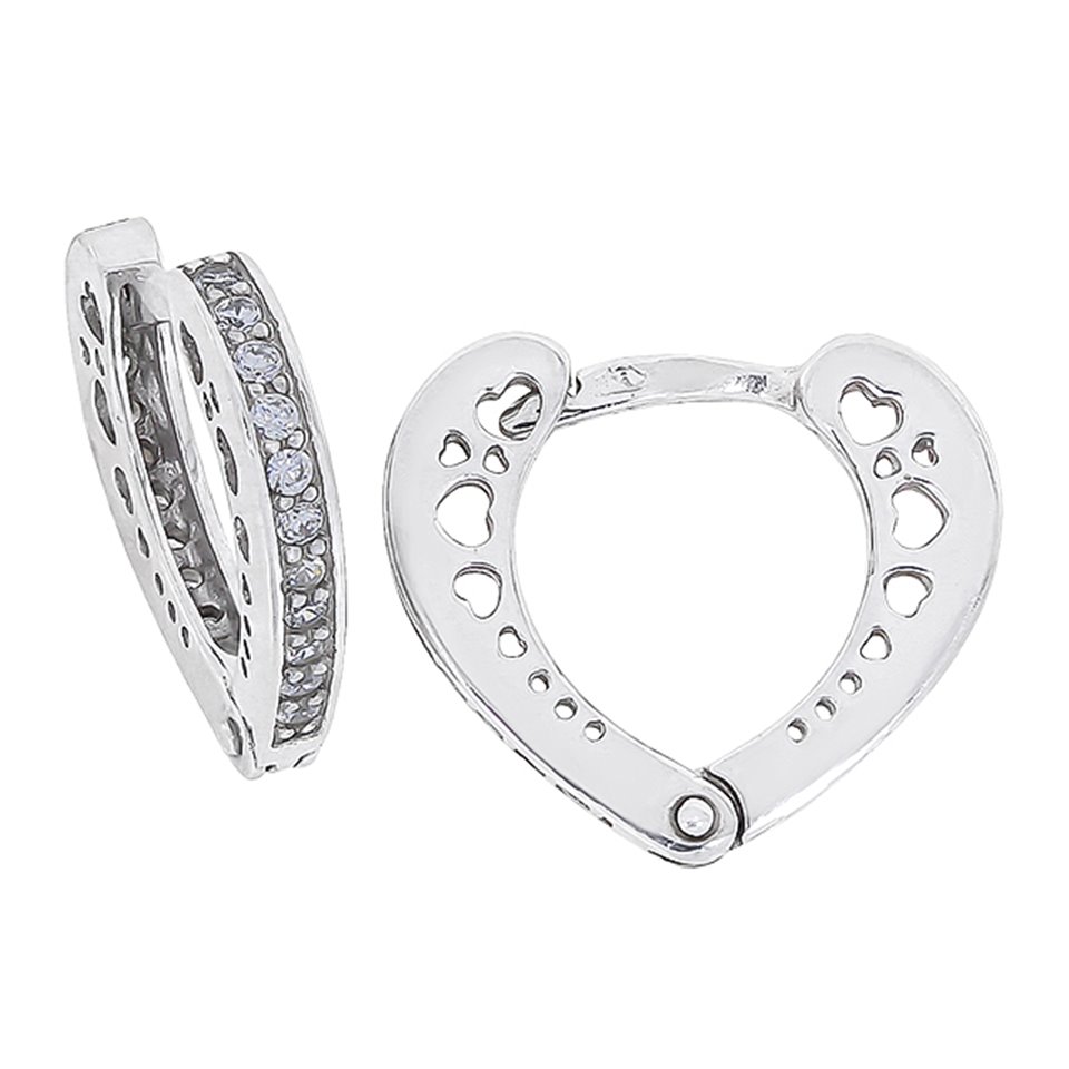 Сережки 901 цирконій білий Rh Timofeev