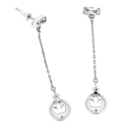 Сережки 913 цирконій білий Rh Timofeev