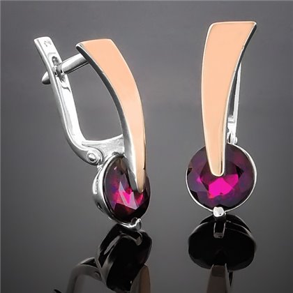 Сережки 149 гранат Rh Timofeev