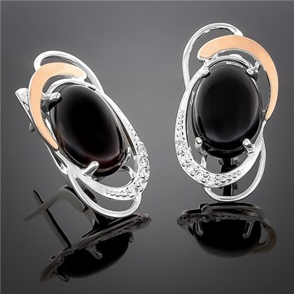 Сережки 313 онікс Rh Timofeev