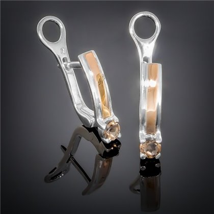 Сережки 376 раухтопаз Timofeev