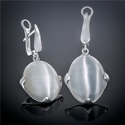 Сережки 449 улексит світлий Rh Timofeev