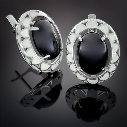 Сережки 401 онікс Rh Timofeev