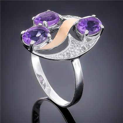 Перстень 248 аметист Rh Timofeev