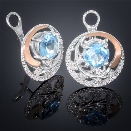 Сережки 378 топаз Timofeev
