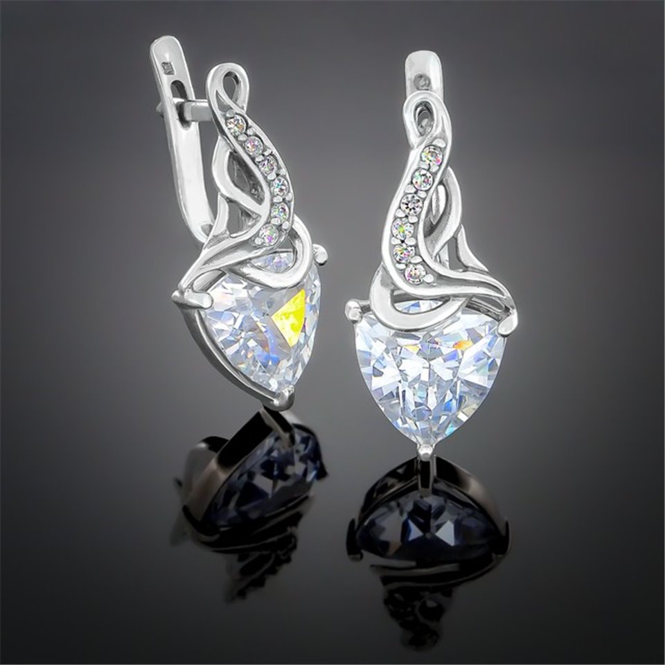 Сережки 127 білий Timofeev