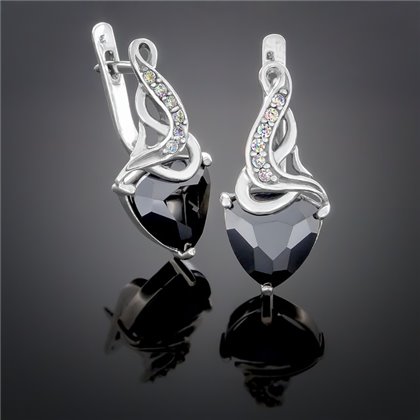 Сережки 127 чорний Timofeev