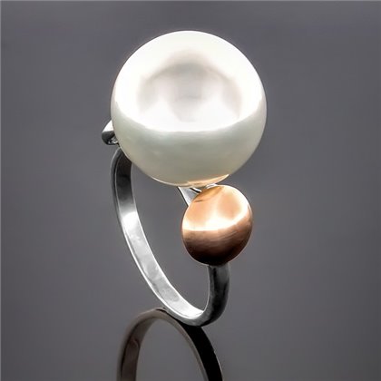 Перстень 265 перлина біла Rh Timofeev