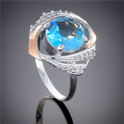 Перстень 298 топаз Rh Timofeev