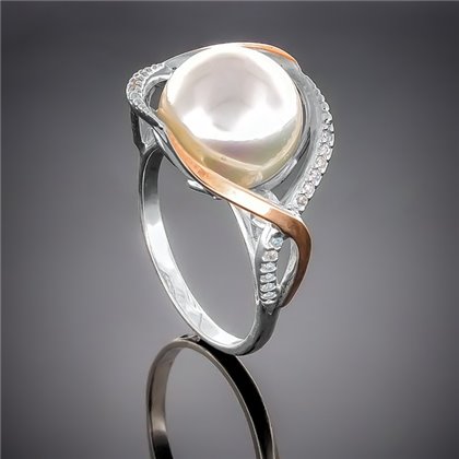 Перстень 363 майорика біла Rh Timofeev