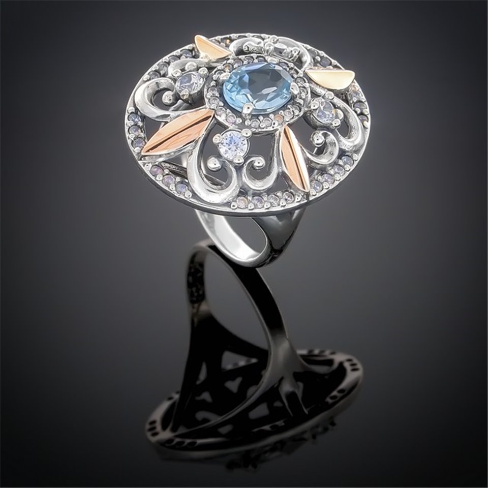 Перстень 366 топаз Timofeev