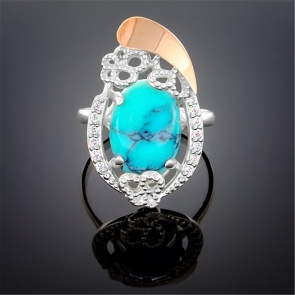 Перстень 318 бірюза Rh Timofeev