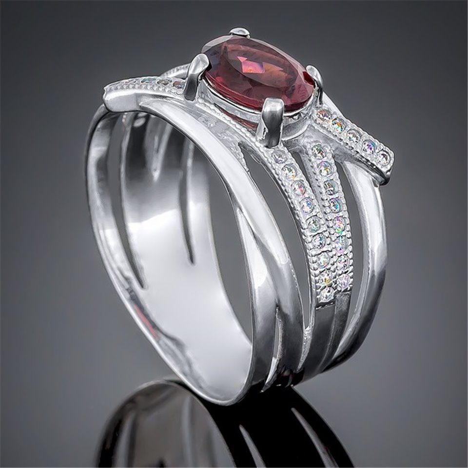 Перстень 497 гранат Rh Timofeev