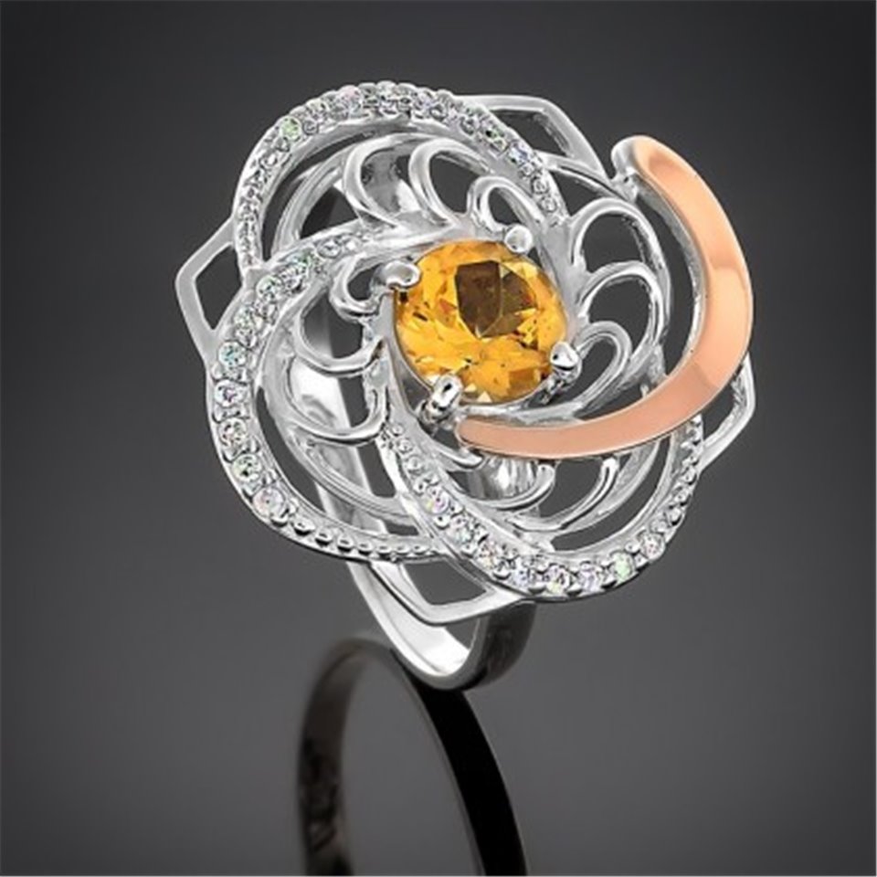 Перстень 349 цитрин Rh Timofeev