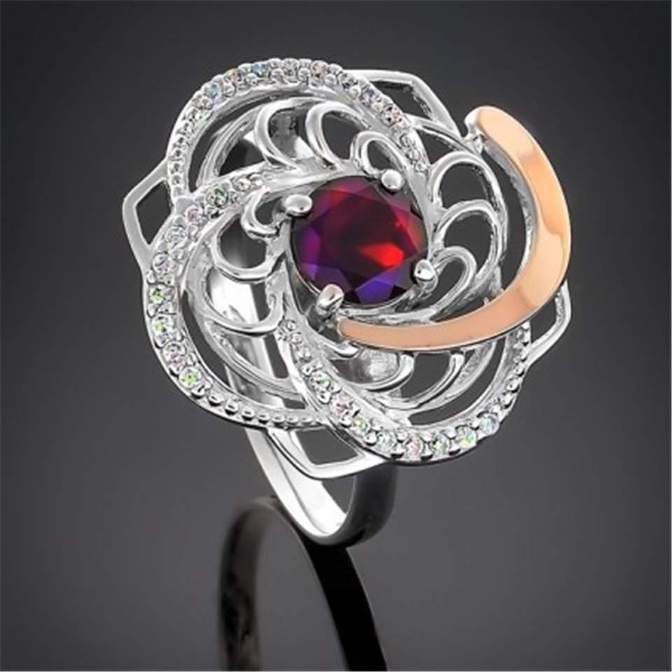 Перстень 349 гранат Rh Timofeev