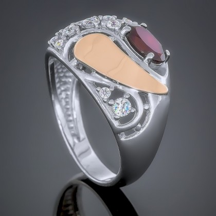 Перстень 421 гранат Rh Timofeev