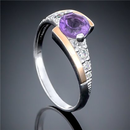 Перстень 482 аметист Rh Timofeev
