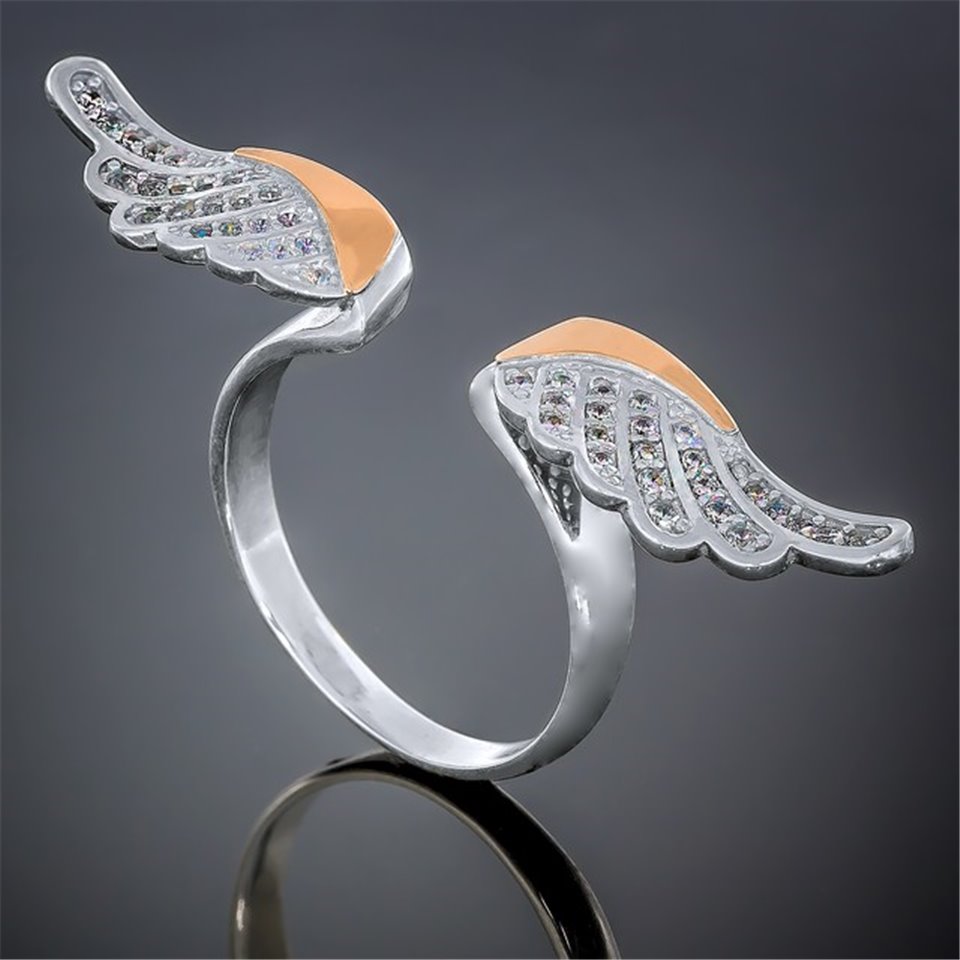 Перстень 448 цирконій білий Rh Timofeev