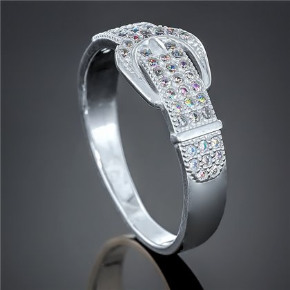 Перстень 442 цирконій білий Rh Timofeev