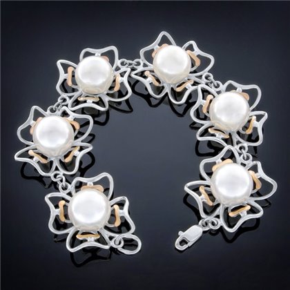 Браслет 231 майоріка біла Rh Timofeev