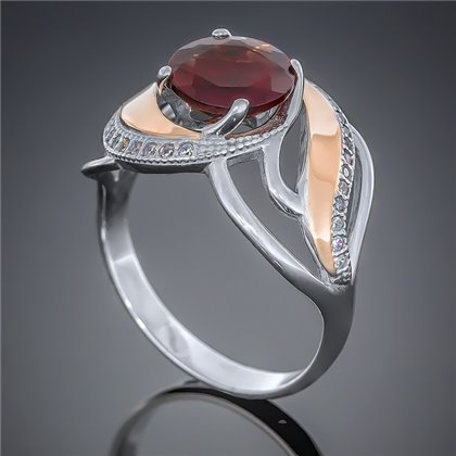 Перстень 420 гранат Rh Timofeev