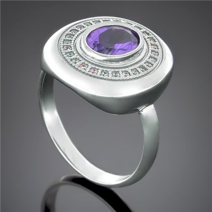Перстень 415 аметист Rh Timofeev