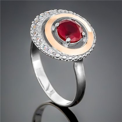 Перстень 409 гранат Rh Timofeev