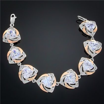 Браслет 276 цирконій білий Rh Timofeev