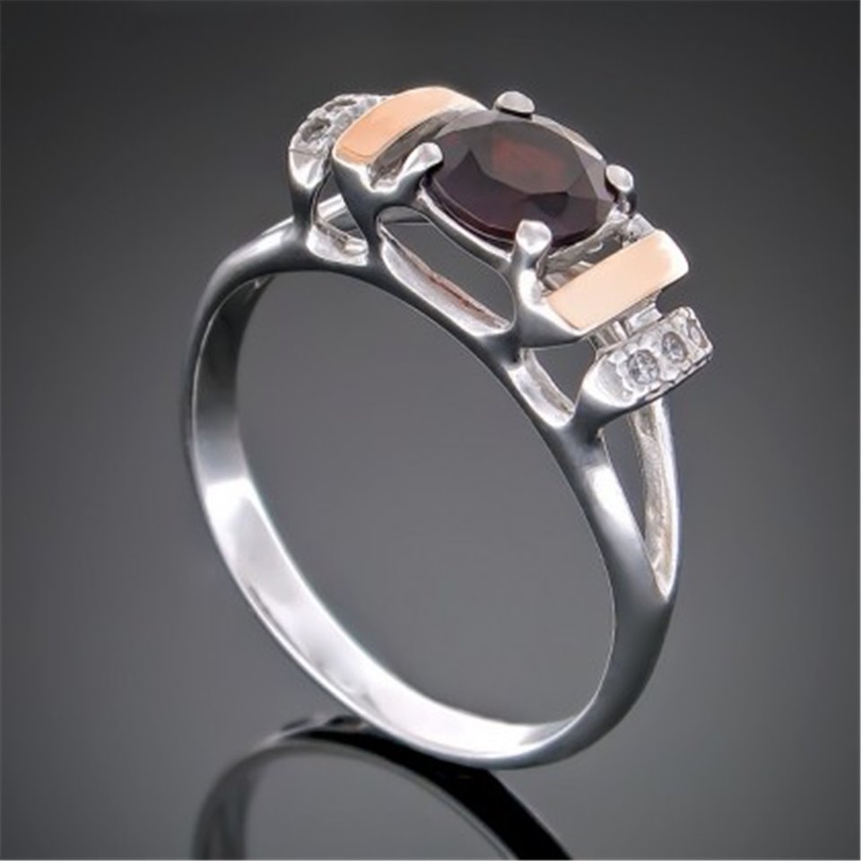 Перстень 411 гранат Rh Timofeev