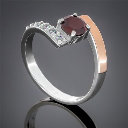 Перстень 391 гранат Rh Timofeev