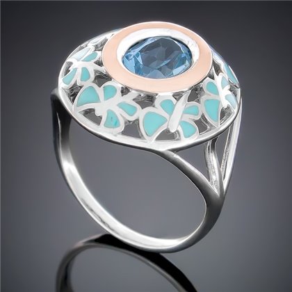 Перстень 390 топаз Rh Timofeev