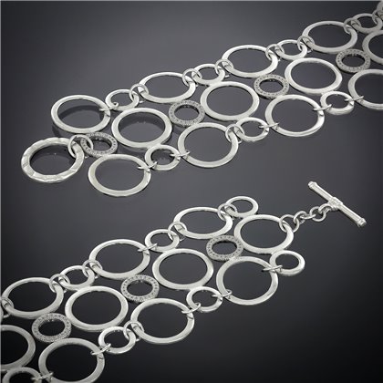 Браслет 650(18) цирконій білий Timofeev