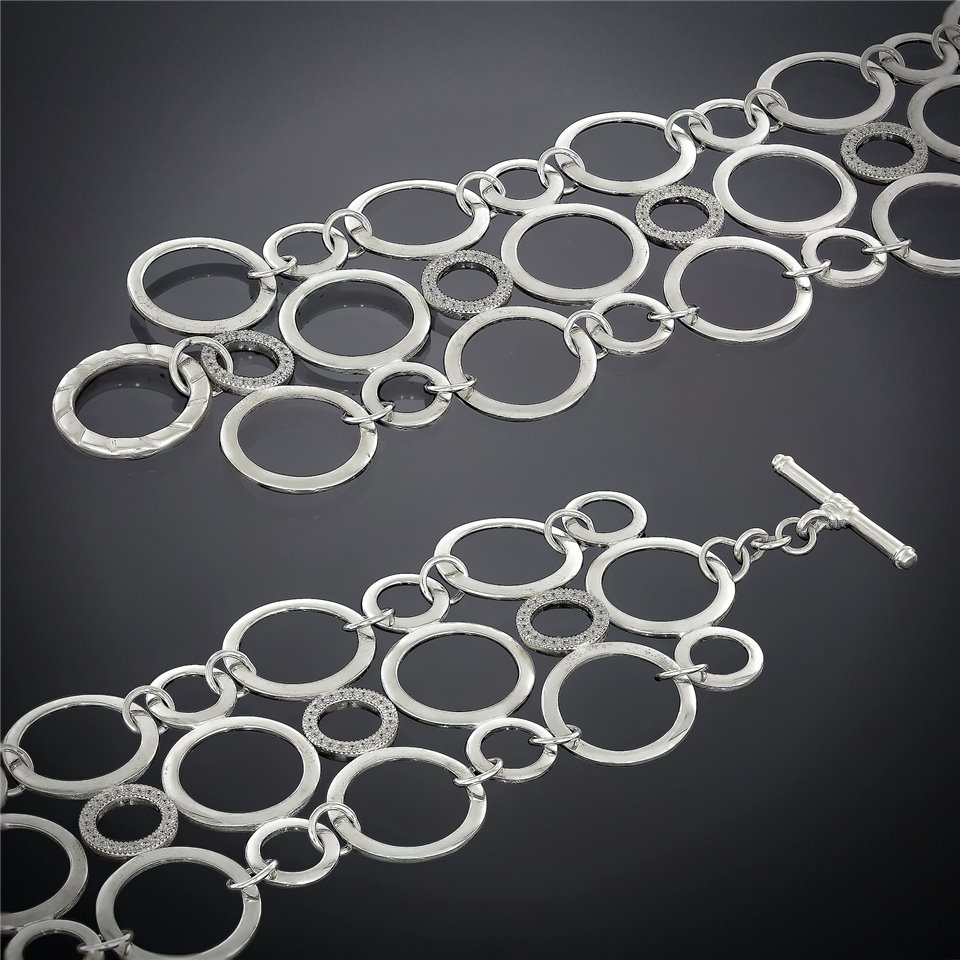 Браслет 650(18) цирконій білий Timofeev