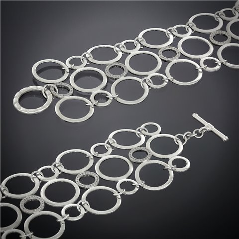 Браслет 650(18) цирконій білий Timofeev