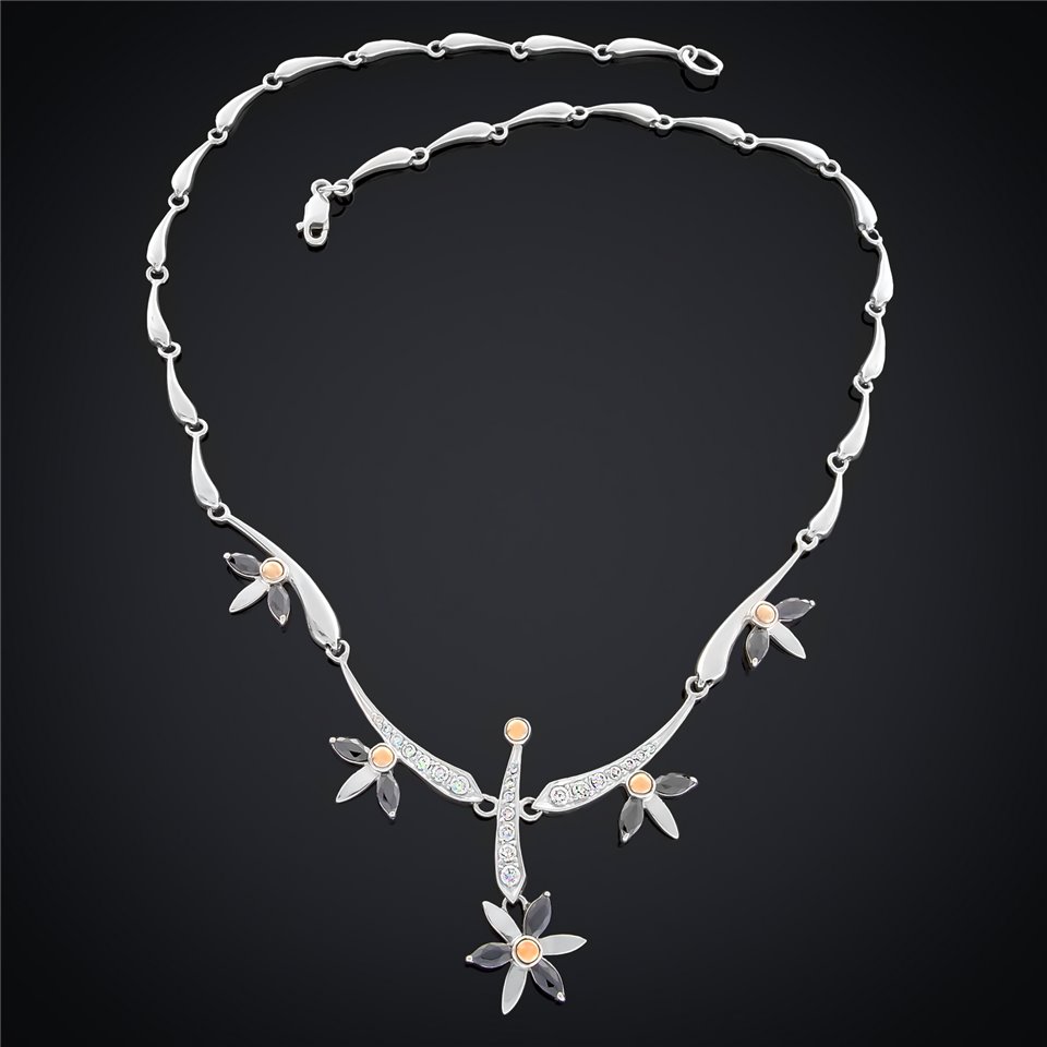 Кольє 72 чорний Rh Timofeev