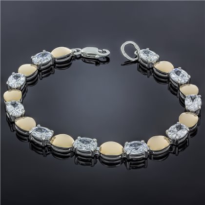 Браслет 477(2) цирконій білий18,0 Rh Timofeev