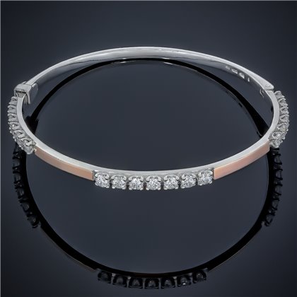 Браслет 517(17,0) цирконій білий Rh Timofeev