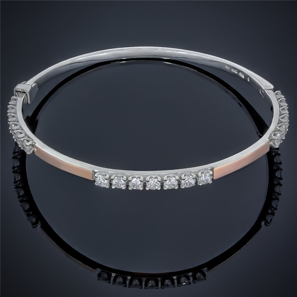 Браслет 517(19,0) цирконій білий Rh Timofeev