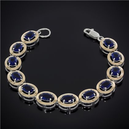 Браслет 605(20/14)(1/1)альпініт синій Rh Timofeev