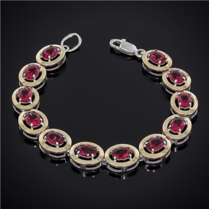 Браслет 605(20/14)(1/1)альпініт клюква Rh Timofeev