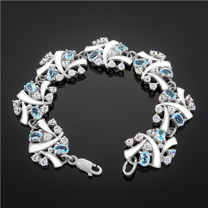 Браслет 65 топаз (7зв) Rh Timofeev