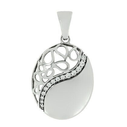 Підвіс 948 цирконій білий Rh Timofeev