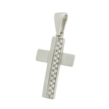 Хрест 047 цирконій білий Rh Timofeev