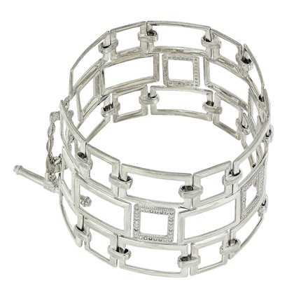 Браслет 863 цирконій білий Timofeev