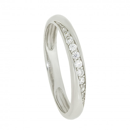Перстень 1052 цирконій білий Rh Timofeev