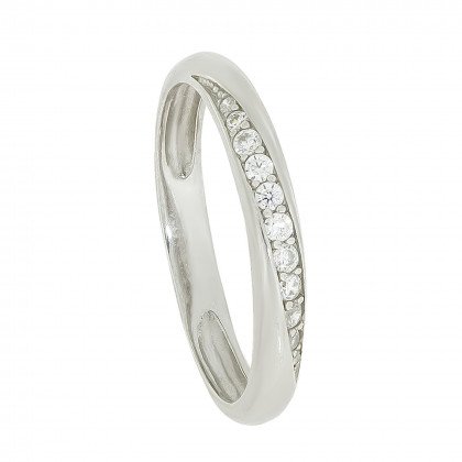 Перстень 1052 цирконій білий Rh Timofeev