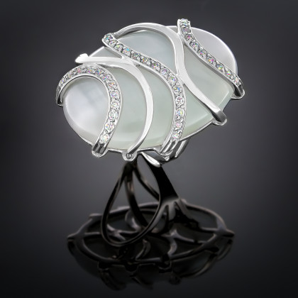 Перстень 030 улексит світлий (9) Timofeev